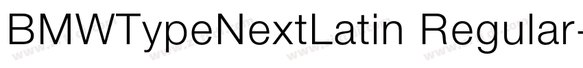 BMWTypeNextLatin Regular字体转换